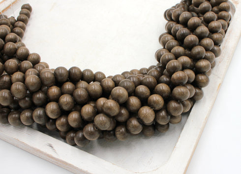 Graywood Beads, 10mm, Round